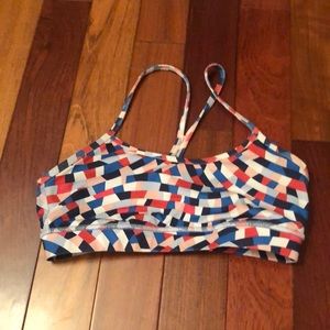 Multi-colored sports bra